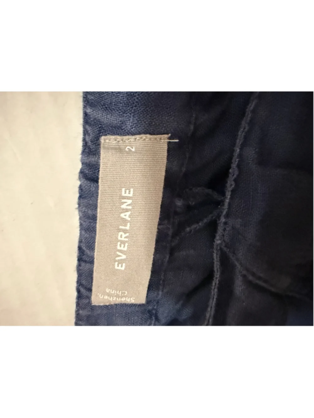 Women's Everlane Linen Trousers Size 2 Blue